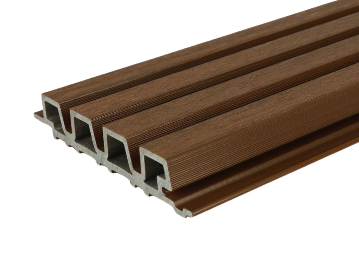 Composiet Gevelbekleding 3.3 x 21.5 cm (33 x 215 mm) Ipé Castellation Pro 35 - Lengte 390 cm - Afbeelding 1